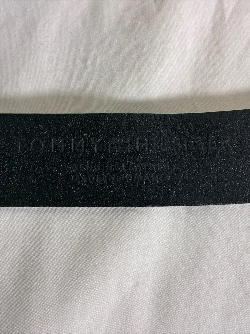 Tommy Hilfiger Men’s Belt Sz 34 Blue Genuine Leather Belt Logo